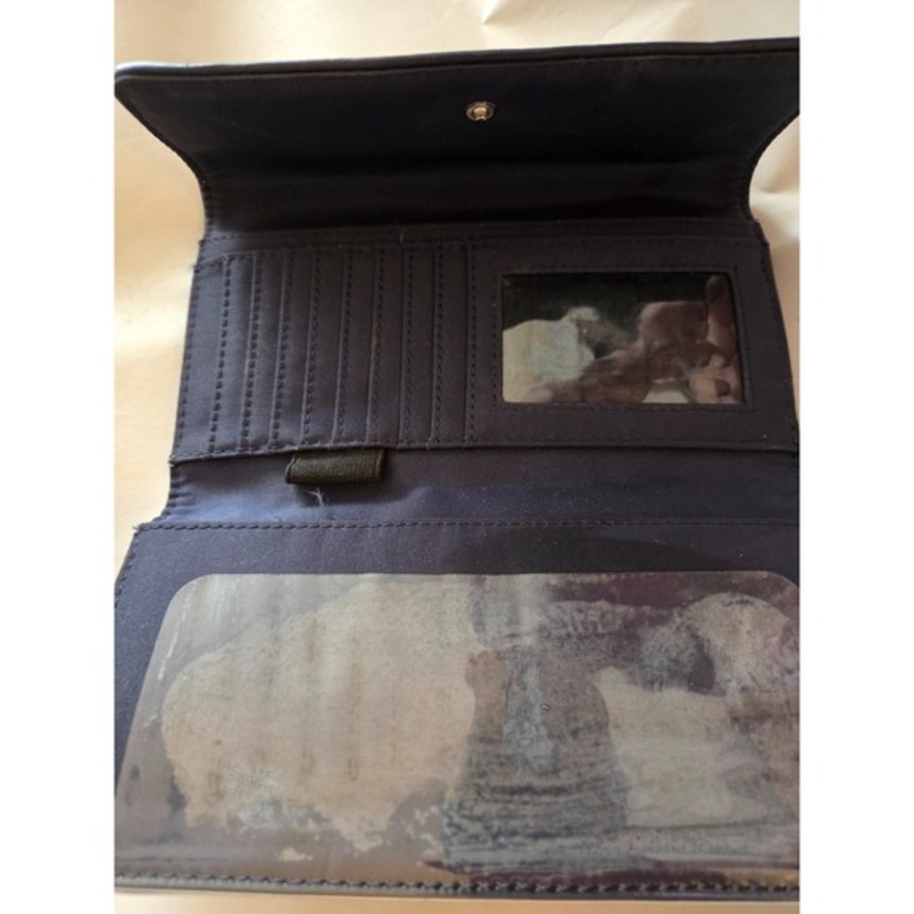 Tommy Hilfiger Blue Women's Genuine Wallet‎ Trifold Check Organizer Used - Picture 5 of 5